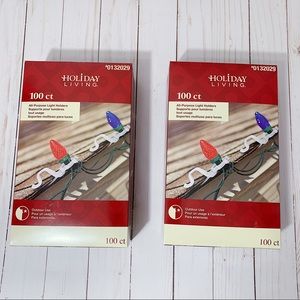 Set 2 - Holiday Living All Purpose Light Holders